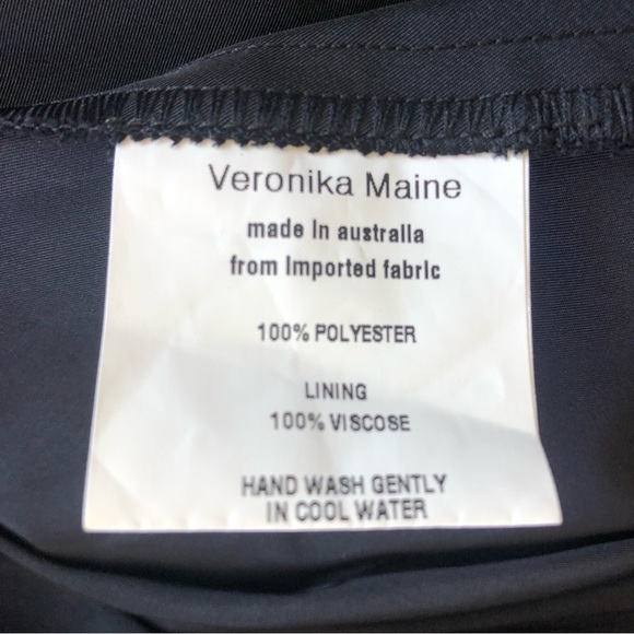 🌿 VERONIKA MAINE 🌿 sleeveless waterfall dress size 6 - Picture 8 of 9